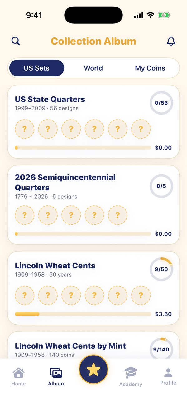 CoinWiz: Fill every album slot